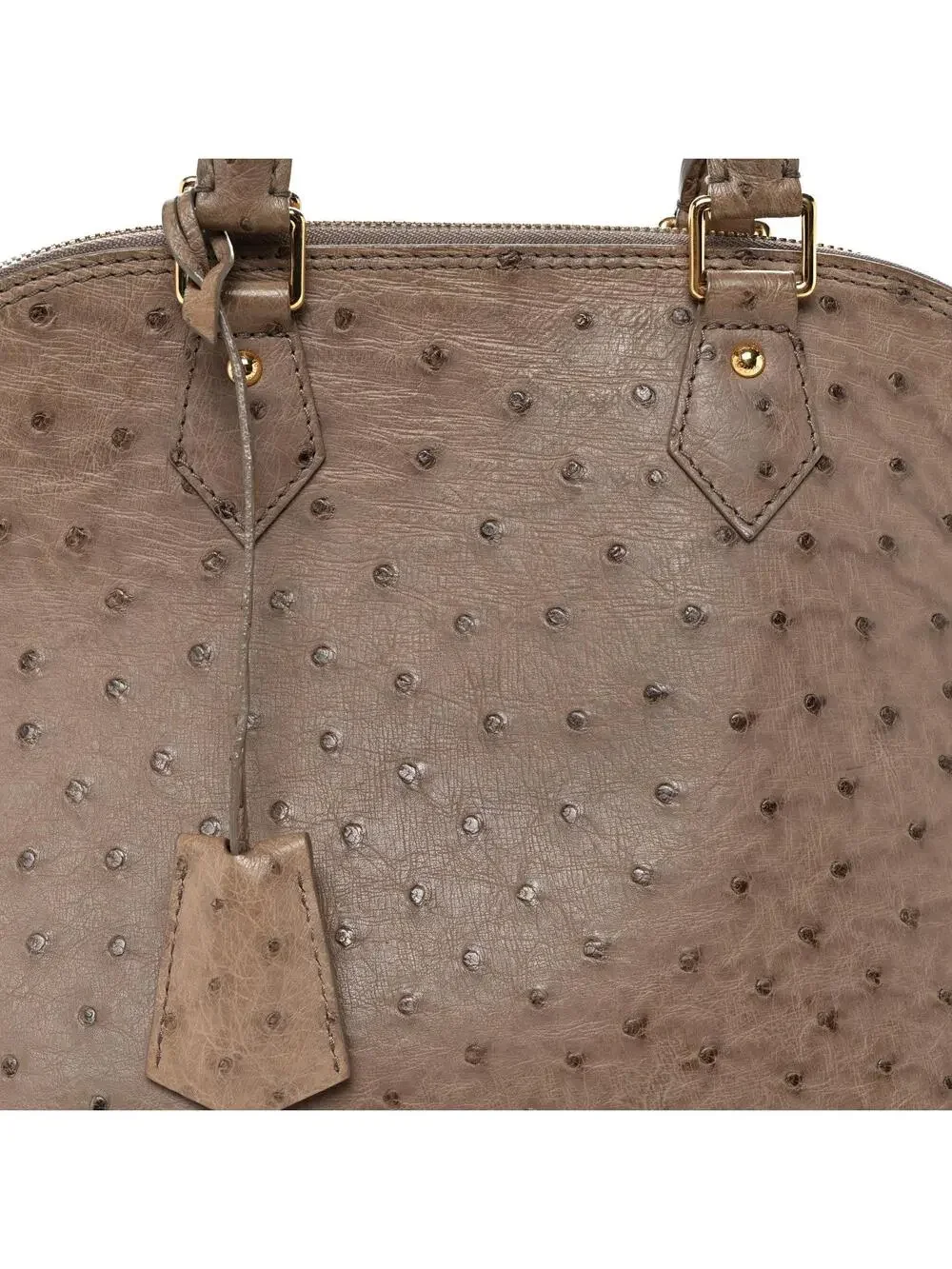Louis Vuitton Ostrich Alma Pm Gris #291072L39B